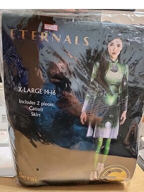 Marvel Eternals Sersi Girls Green Costume - X-Large (14-16)